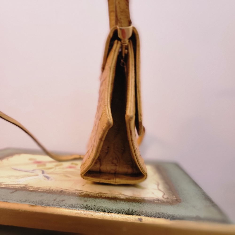 Sergio Cerruti Roma Vintage Avante Garde Mini Tan Leather Handbag - Picture 8 of 14